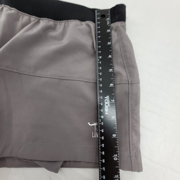 Nine Line Shorts Womens M Gray 4 inch Athletic With built-in compression briefs - Picture 4 of 10